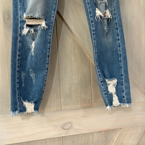 KanCan Light Blue Distressed Skinny Jeans - Picture 4 of 9
